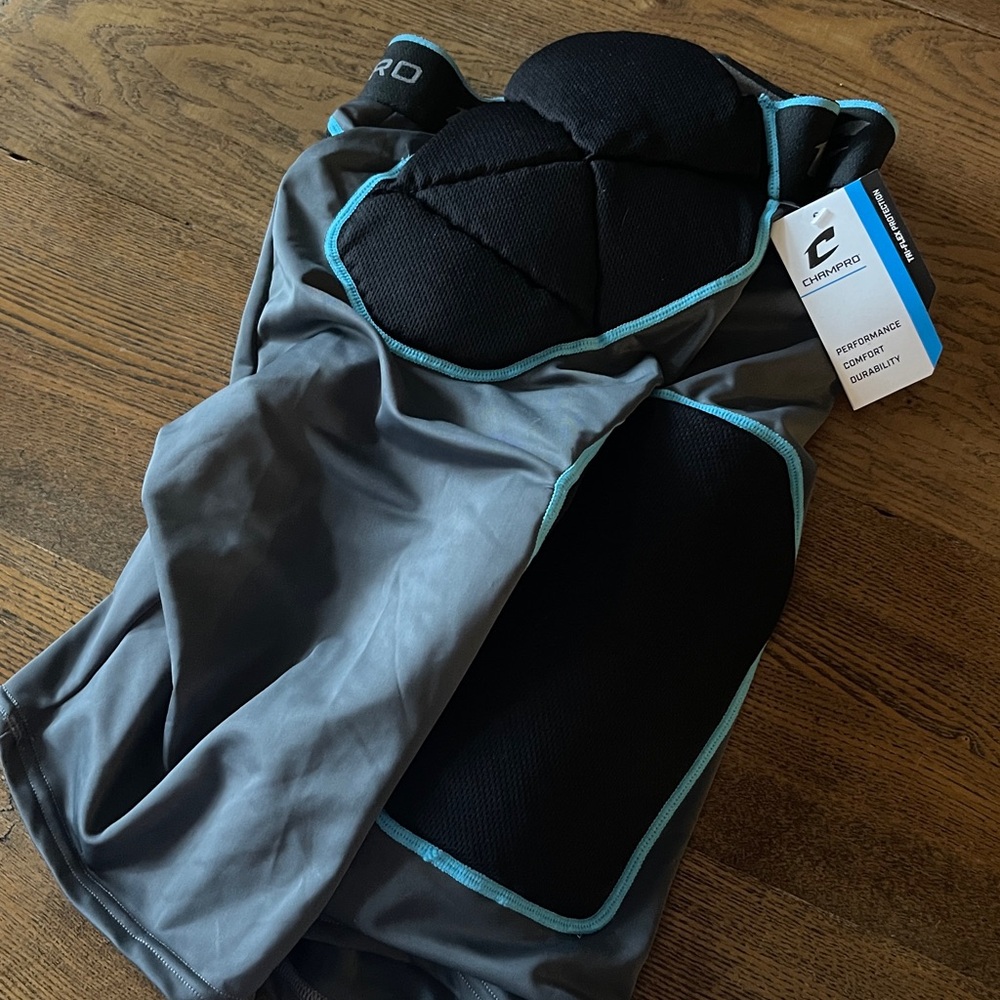 Champro Padded TriFlex Football Girdle- Black and Gray